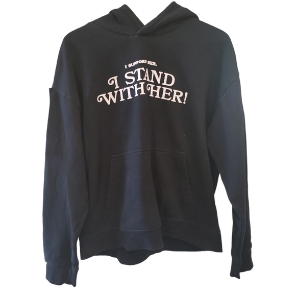 Forever 21 Tops - Forever 21 Black hoodie feminist women's rights statement piece